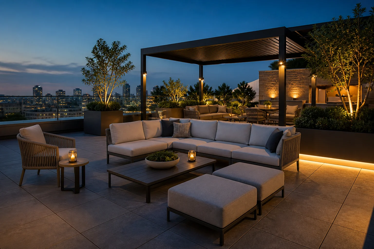Villa rooftop lounge package